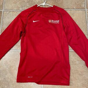 Arsenal Nike dri fit soccer training crew size small